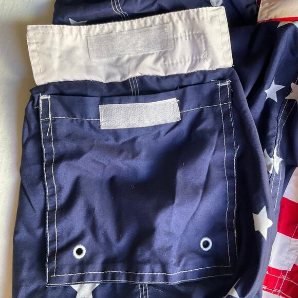 Exist Men Swim Trunks, size M, American Flag Red & Blue - Picture 7 of 10